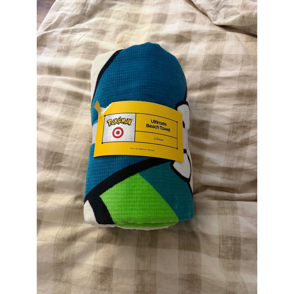 NWT Target x Pokemon Snorlax Ultimate Beach Towel 2-Person Oversized 72x72